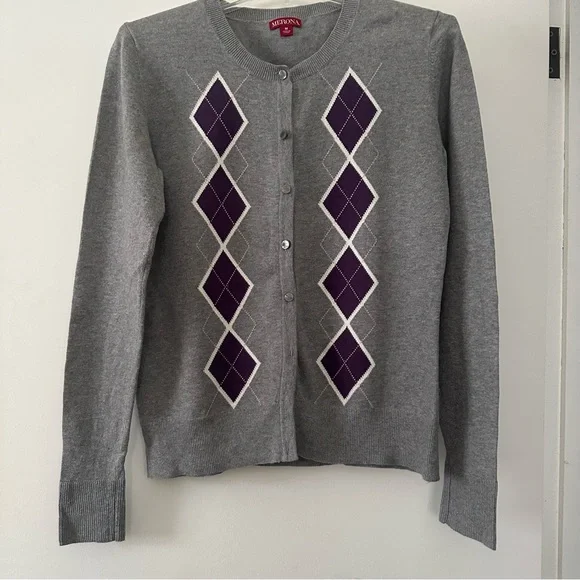 Merona Sweaters Argyle Cardigan Poshmark